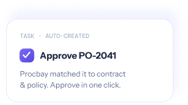 Task auto-created: Approve PO-2041